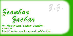 zsombor zachar business card